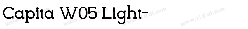 Capita W05 Light字体转换